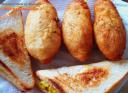 Potato cutlets and toasters