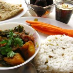 Bhindi Basar Patata~Okra with Potatoes in Onion Base