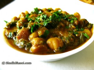 chana paalak
