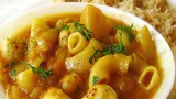 Macroni Potato Lotus seeds curry