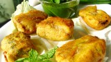 Bhee tikki or stuffed lotus stem